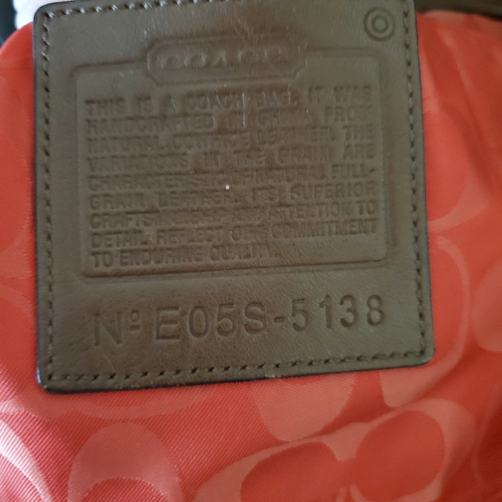 Coach Whiskey Leather XL Tote - E05S 5138 - Picture 6 of 11